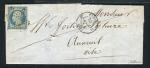 Rare lettre de Paris pour Auneuil ( 1854 ) avec un n° 10 Présidence