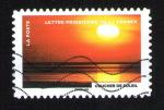 FRANCE Oblitr Fte du timbre 2012 Le timbre fte le feu Le coucher de soleil