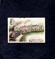 Carte postale CPA 1912 : train , chargement de graines de choux , Bonne Anne