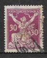 TCHECOSLOVAQUIE - 1920/25 - Yt n 164 - Ob - La rpublique libre 30h lilas