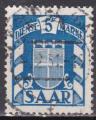 SARRE Taxe N 31 de 1949 oblitr  