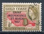 Timbre GHANA Dominion Britannique 1957 - 58  Obl  N 01   Y&T    