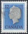 CANADA - 1977 - Yt n 623 - Ob - Elizabeth II 12c outremer