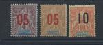 Guadeloupe N72/74** (MNH) 1912 - Type Groupe surcharg