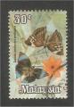 Malaysia - Scott 67   butterfly / papillon