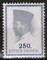 **   INDONESIE    250 rp  1964  YT-371  " Prsident Sukarno "  (N)   **