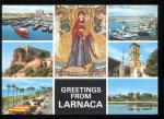 CPM neuve Chypre Greetings from LARNACA 