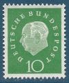 Allemagne N174 Heuss 10p neuf sans gomme