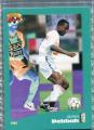 Carte PANINI Football 1996 N 125 James DEBBAH Attaquant fiche au dos