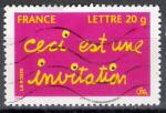 France 2005; Y&T n 3760; lettre 20g, timbre message, invitation