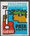 POLYNESIE FRANCAISE 1969 PA Y.T N28** cote 27 Y.T 2022  tache de rouille 