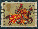 Grande Bretagne - oblitr - chevalier en armure 1354/1416