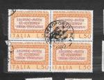 ITALIA Y&T n° 1195 , U. n° 1269 Marco Terenzio Varrone 1974 QUARTINA USATO