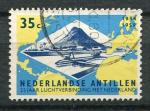 Timbre de ANTILLES NEERLANDAISES 1959  Obl   N 296  Y&T  Avion Bteaux 