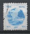 NEPAL - 1986 - Yt n 439 - Ob - Fort 10p bleu