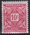 mauritanie - taxe n 18  neuf sans gomme - 1914