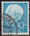 1954: Allemagne Y&T No. 70 obl. / Bund MiNr. 187 gest (m378)