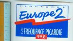 EUROPE 2 FREQUENCE PICARDIE. 99.8 / radio / autocollant