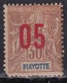 mayotte - n° 26  neuf* - 1912 (abimé)