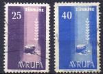 TURQUIE N° 1412 et 1413 Y&T 1958 EUROPA