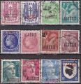 ALGERIE entre n 225 et 243 de 1945-47 oblitrs  3.3ct le timbre!