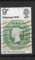 GB N 600  Philympia  reproduction du 1s vert de 1855 1970