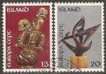 islande - n 442/443  la paire oblitere - 1974