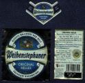 Allemagne Lot 3 tiquettes Bire Beer Labels Weihenstephaner Original Helles