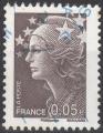 FRANCE - 2008 - Yt n 4227 - Ob - Marianne de Beaujard 0,05  bistre noir
