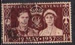 GRANDE BRETAGNE N 223 o Y&T 1937 Couronnement de George V et de la reine Elizab