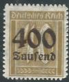 Allemagne - Empire - Y&T 0288 (o) - 1923 -