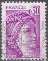 FRANCE - 1977/78 - Yt n 1969 - Ob - Sabine de Gandon 0,50c violet