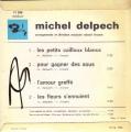 EP 45 RPM (7")  Michel Delpech  "  Les petits cailloux blancs  "