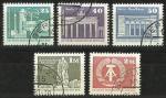 RDA 1980; Y&T n 2199  2203; srie 5 timbres,  usage courant; Divers Monuments