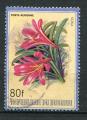 Timbre Rpublique du BURUNDI  PA 1986  Obl  N 498  Y&T  Fleurs