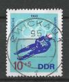 Allemagne - RDA - 1968 - Yt n 1032 - Ob - Jeux olympiques Grenoble ; luge