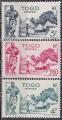TOGO N 245/7 de 1947 tous les timbres  ce type neufs  