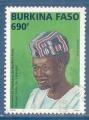 Burkina Faso N1316 Coiffure traditionnelle - Bonnet bossu du Yatenga oblitr