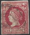Espagne - 1860 - Y & T n 49 - O.
