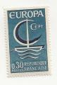 TIMBRE EUROPA C.E.P.T. 0,30F 1966 FRANCE