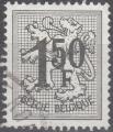 Belgique - 1969 - Yt n 1518 - Ob - Lion hraldique 1,50 F noir