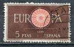 Timbre ESPAGNE 1960 Obl  N 976  Y&T Europa