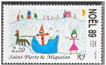 St Pierre et Miquelon n512 de 1989 neuf ** au PRIX de la poste