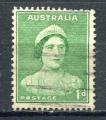 TIMBRE AUSTRALIE  1938 - 42    Obl     N 126       Y&T    Personnages
