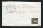 Rare lettre de St Symphorien en Lay pour Montbrison ( Loire 1850 ) avec un n° 3