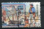 Timbre CHILI  1989  Obl   N 884  Y&T  Bteaux  voile