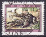 Timbre oblitr n 915(Yvert) Burkina Faso 1995 - Crocodile
