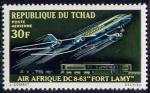 Timbre PA neuf * n 70(Yvert) Tchad 1970 - Aviation, DC8 Air Afrique