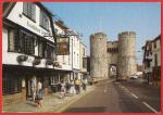 Angleterre - Canterbury : Porte Ouest et htel Falstaff - Carte neuve TBE