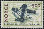 Norvge 1985 Oblitr Used Sextant et carte hydrographique Y&T NO 893 SU